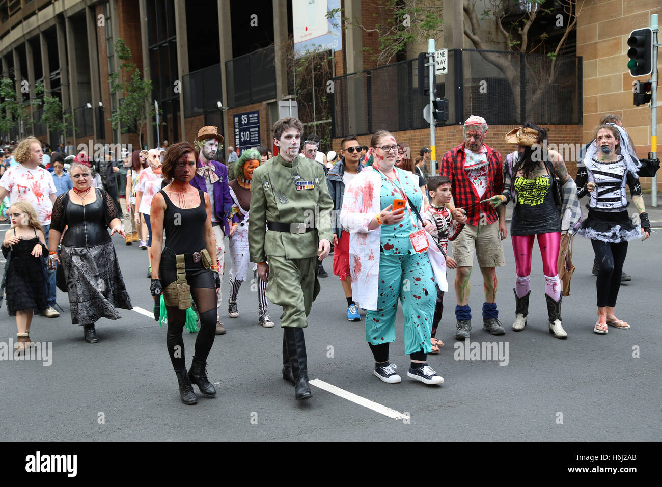 Sydney, Australia. 29 October 2016. The Sydney Zombie Walk is a free