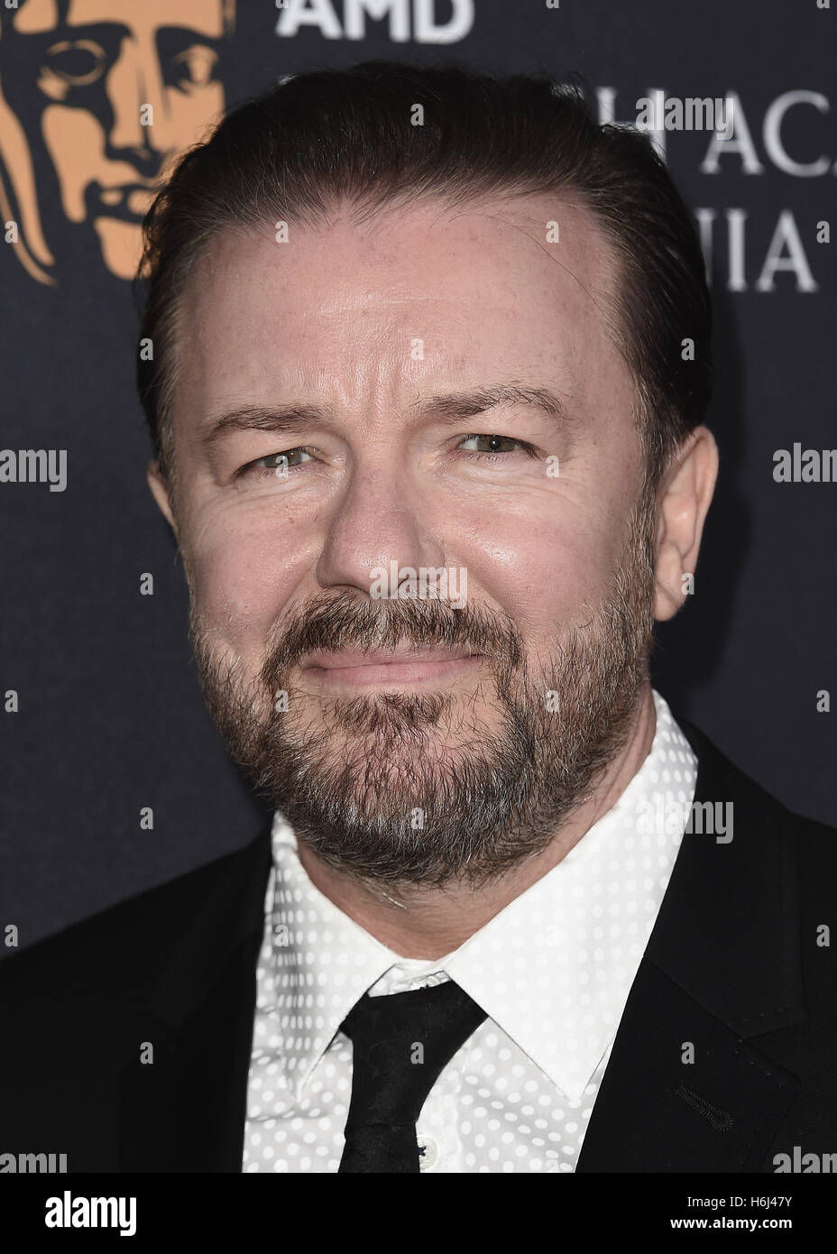 Beverly Hills, Ca. 28th Oct, 2016. Ricky Gervais at the 2016 BAFTA Los