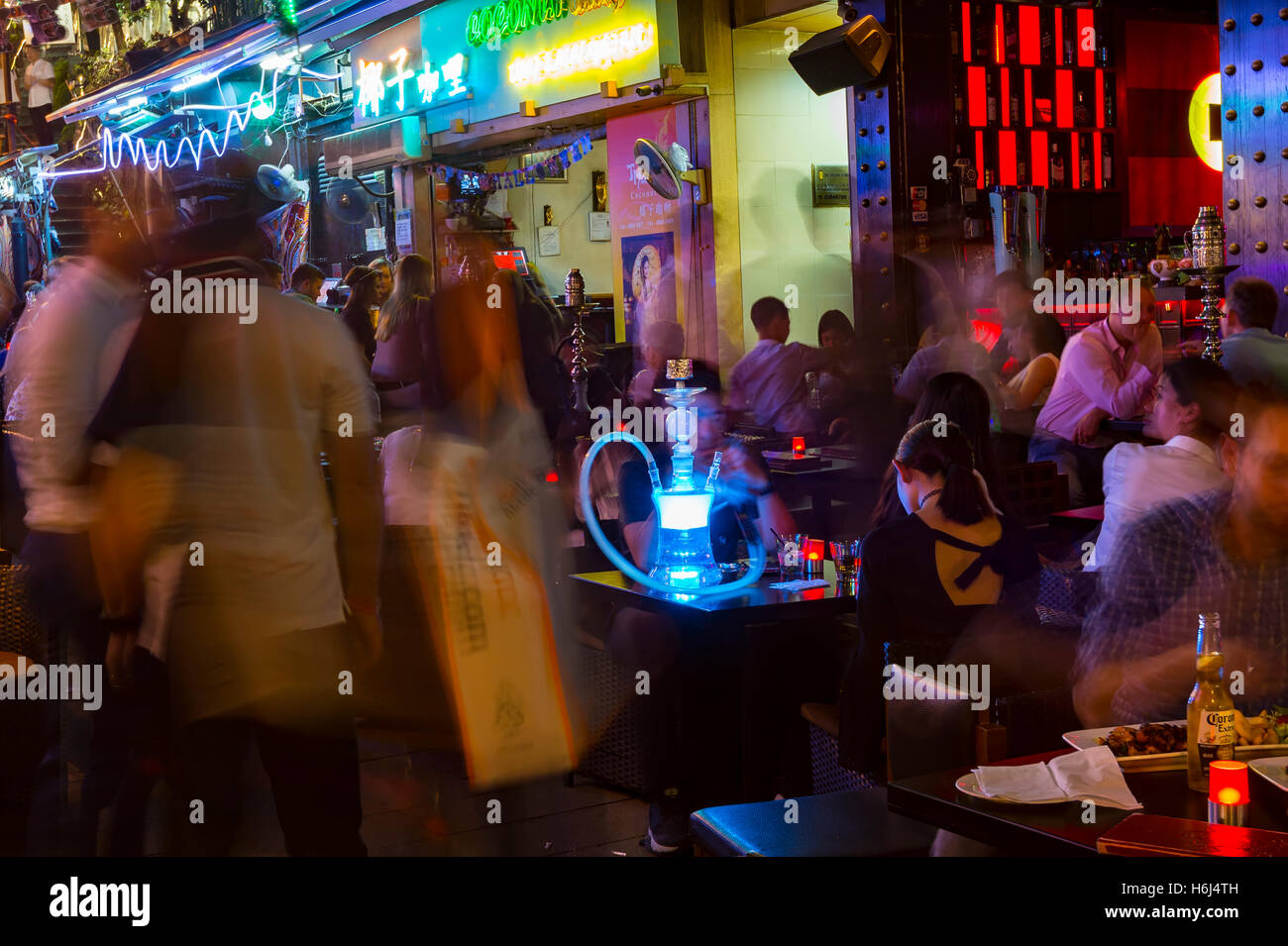 The famous Lan Kwai Fong bar area, Hong Kong, China Stock Photo - Alamy