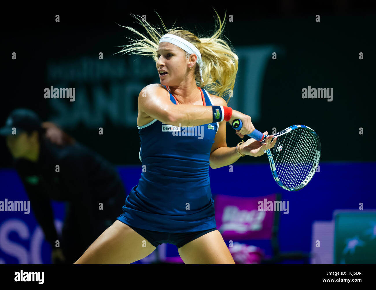 Singapore, Singapore. 29 October, 2016. Dominika Cibulkova in action at the 2016 WTA Finals  Credit:  Jimmie48 Photography/Alamy Live News Stock Photo