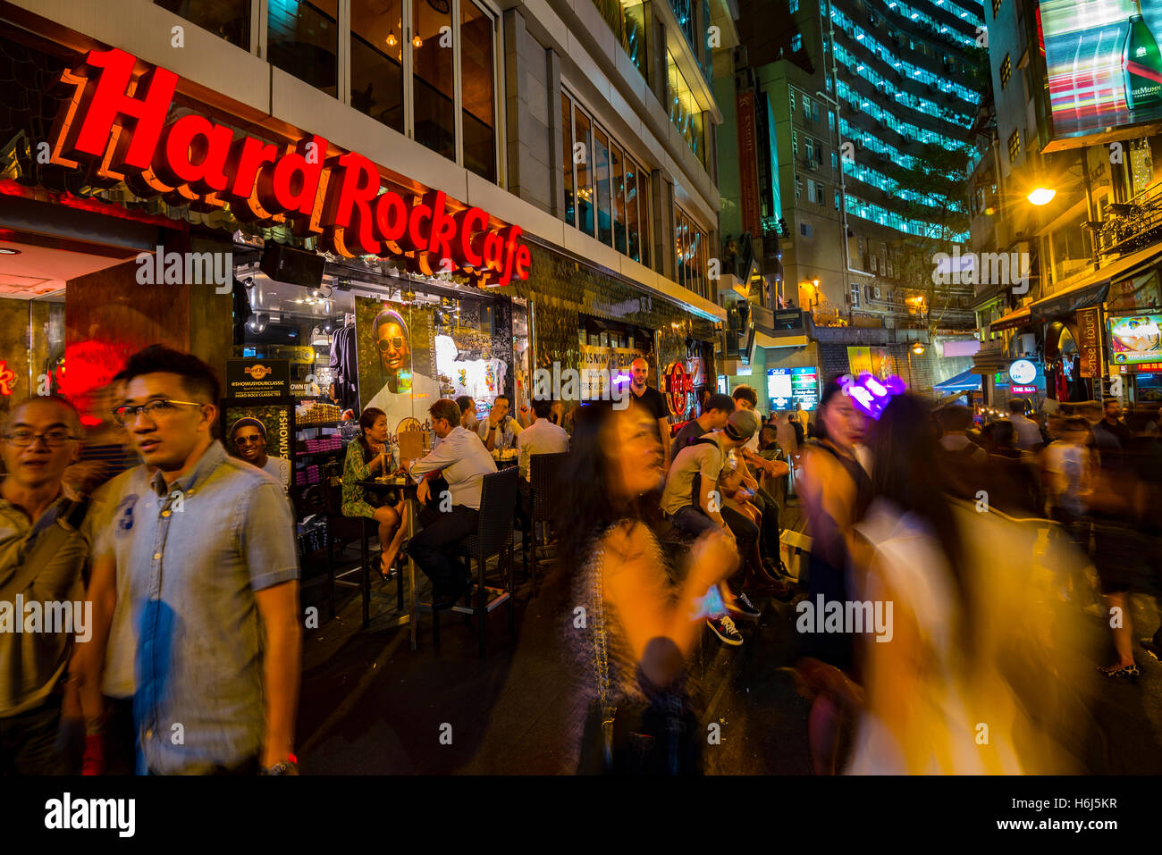 The famous Lan Kwai Fong bar area, Hong Kong, China Stock Photo - Alamy
