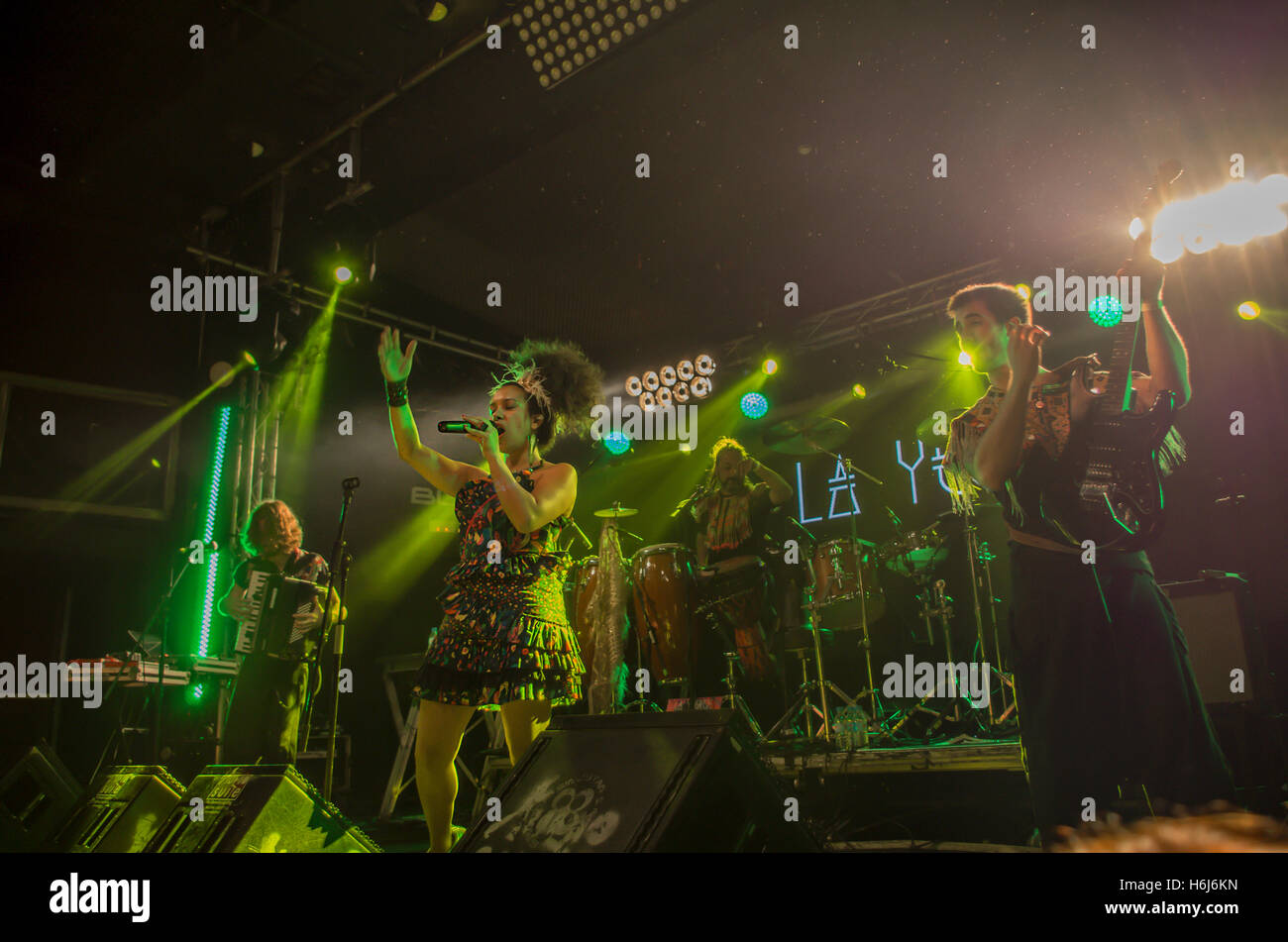 Madrid, Spain. 28th October, 2016. Argentinian songwriter and singer La Yegros performed at Sala But in Madrid in front of an enthusiastic crowd of fans of all ages. Credit:  Lora Grigorova/Alamy Live News Stock Photo