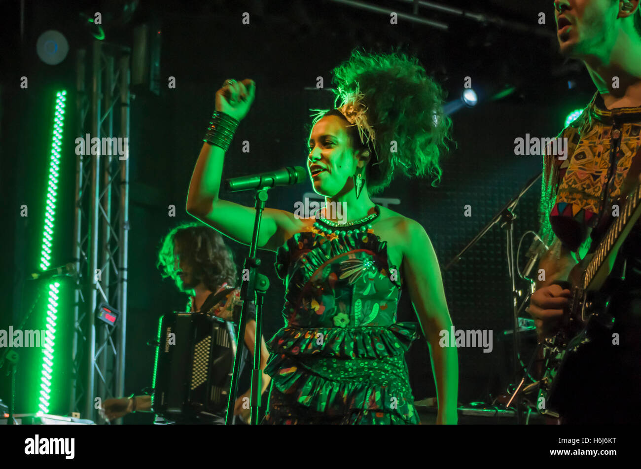 Madrid, Spain. 28th October, 2016. Argentinian songwriter and singer La Yegros performed at Sala But in Madrid in front of an enthusiastic crowd of fans of all ages. Credit:  Lora Grigorova/Alamy Live News Stock Photo