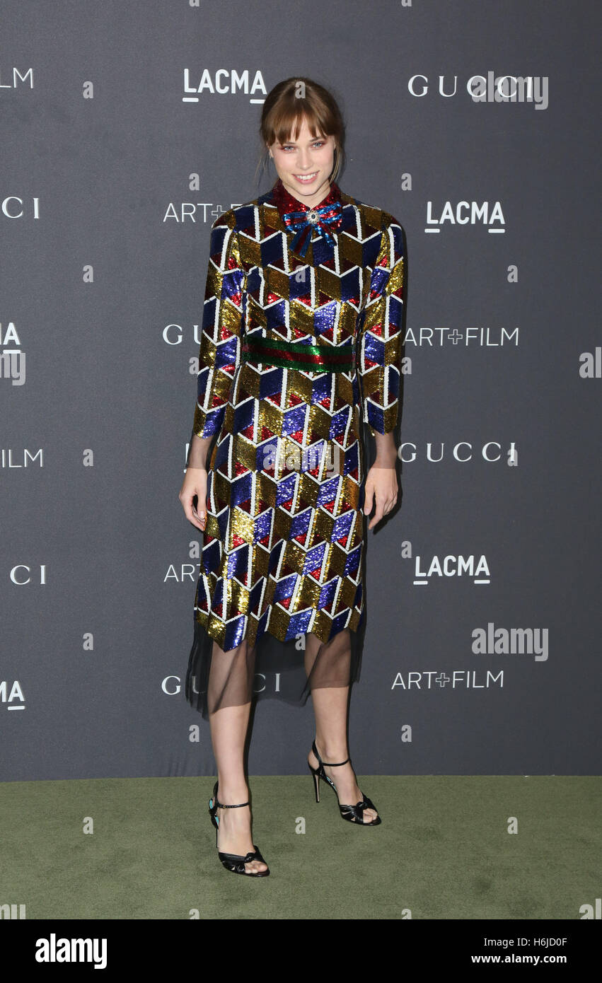 LOS ANGELES, CA - OCTOBER 29: Makenzie Leigh attends the 2016 LACMA Art + Film Gala honoring Robert Irwin and Kathryn Bigelow presented by Gucci at LACMA on October 29, 2016 in Los Angeles, California. (Credit: Parisa Afsahi/MediaPunch). Stock Photo