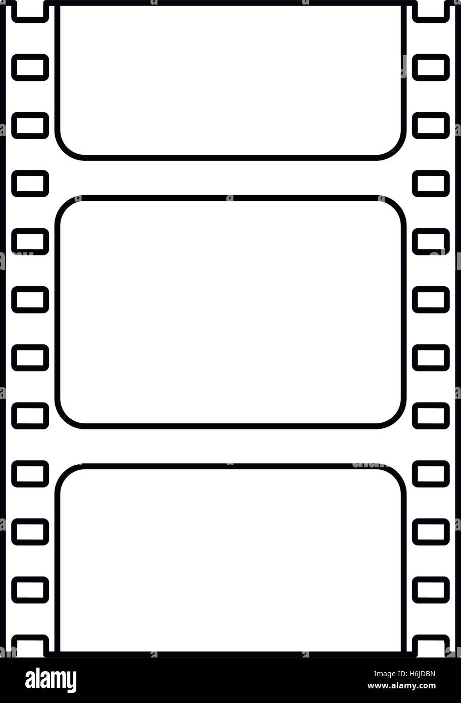 Isolated cinema film strip design Stock Vector Image & Art - Alamy