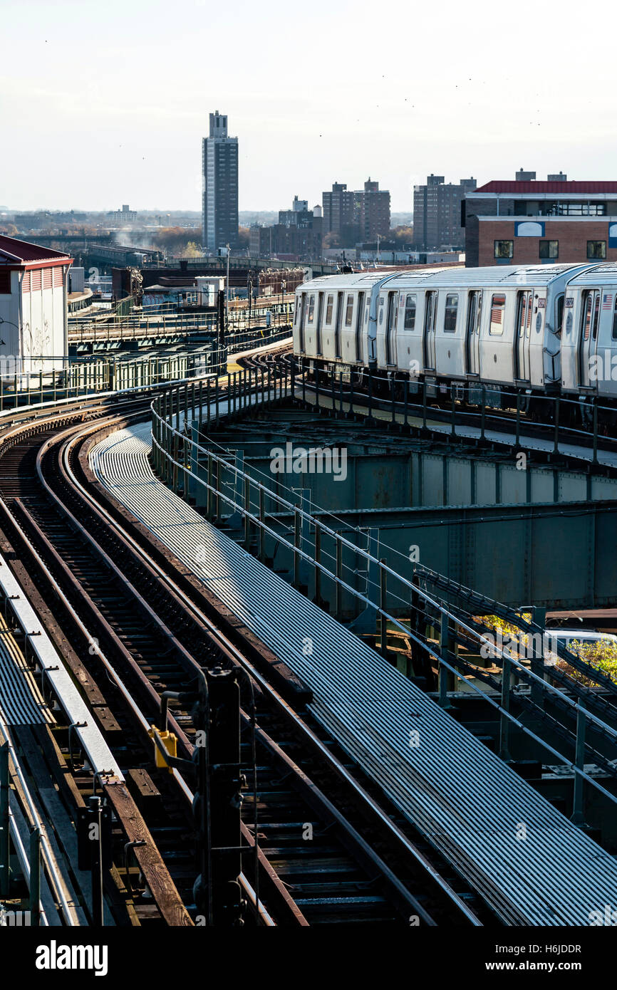 The view seen from the Broadway Junction station