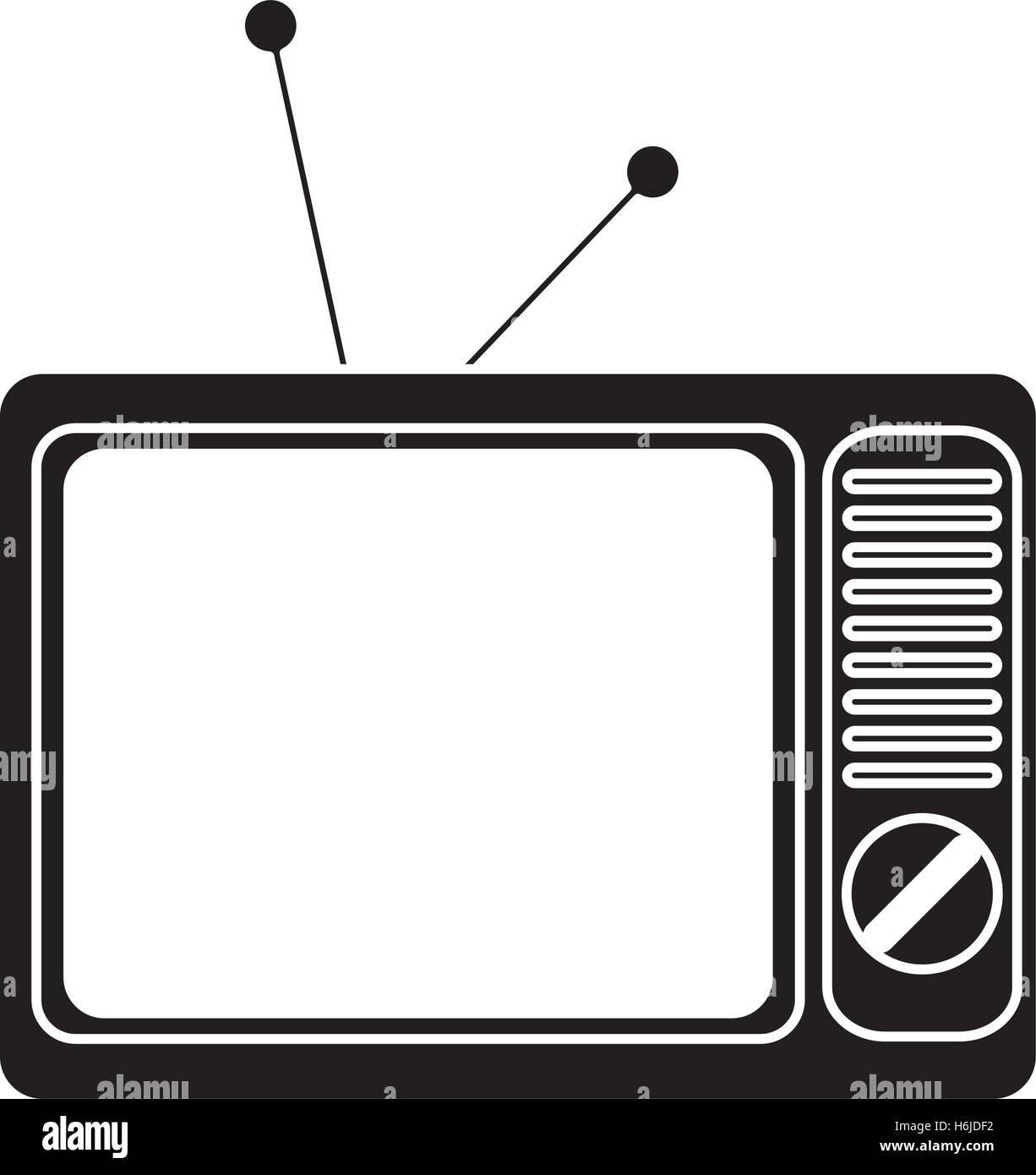 Isolated retro tv design Stock Vector Image & Art - Alamy