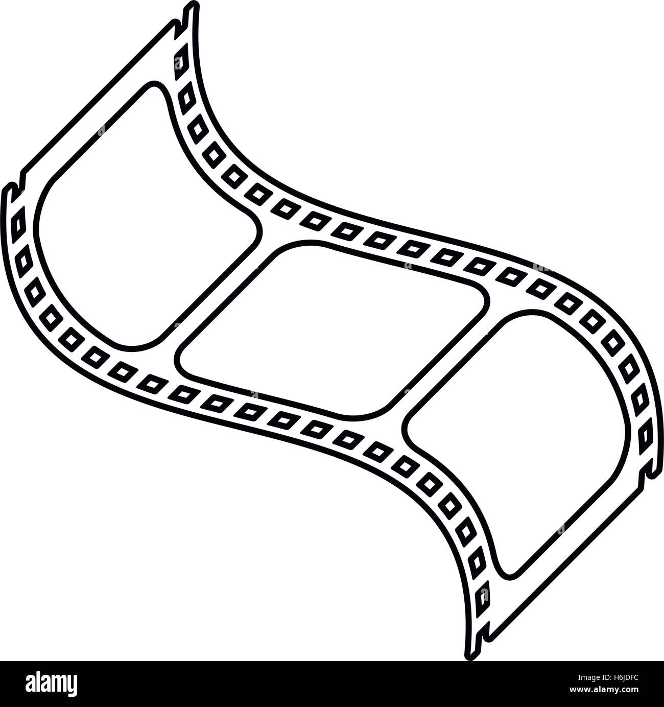 Isolated cinema film strip design Stock Vector Image & Art - Alamy