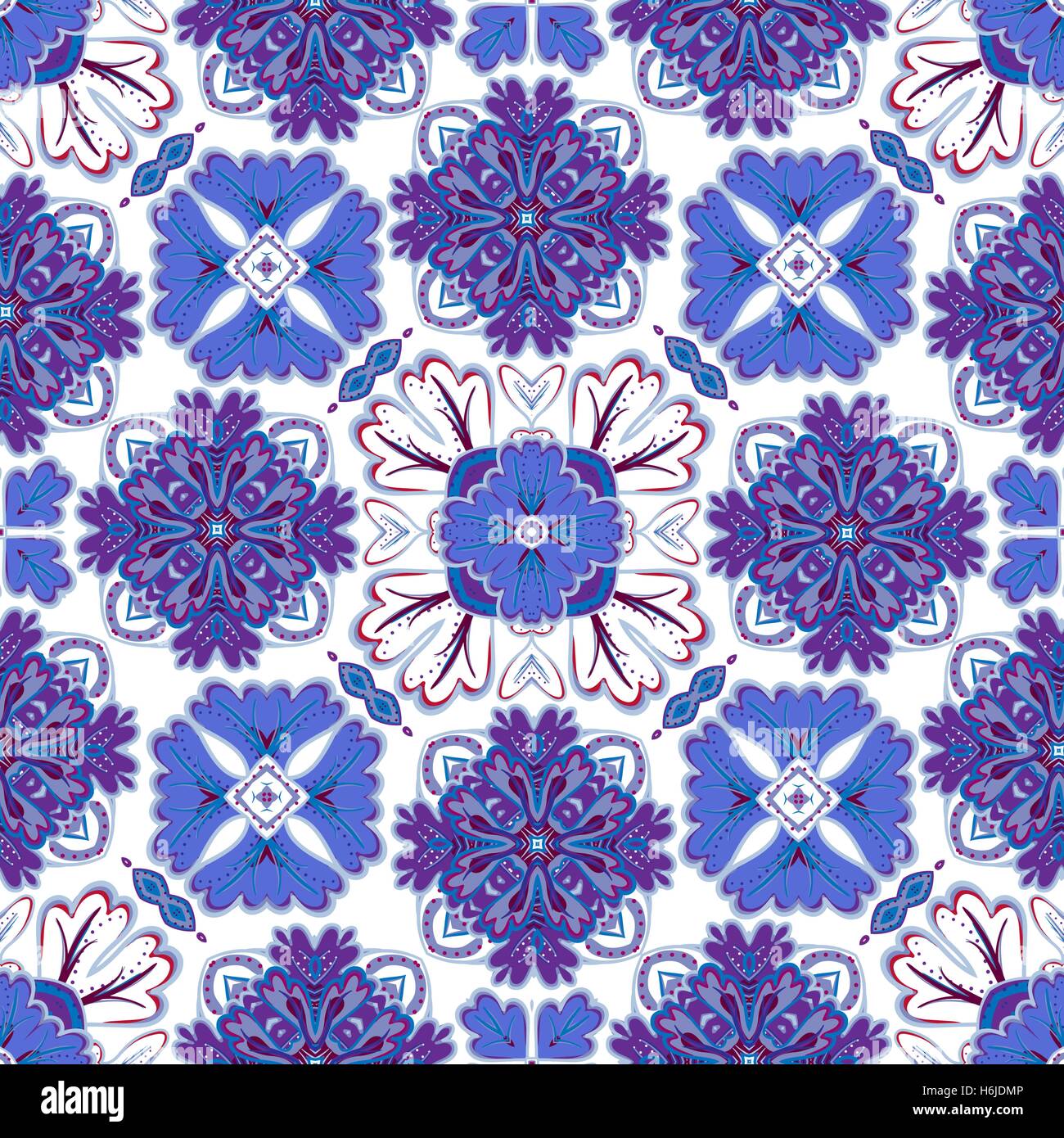 Spanish Pattern Spanish tile design Stock Vector Images - Alamy