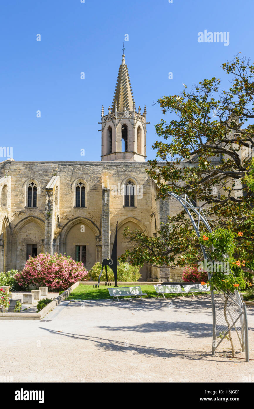 The Protestant church, Temple Saint-Martial d'Avignon from Square Agricol Perdiguier, Avignon, France Stock Photo