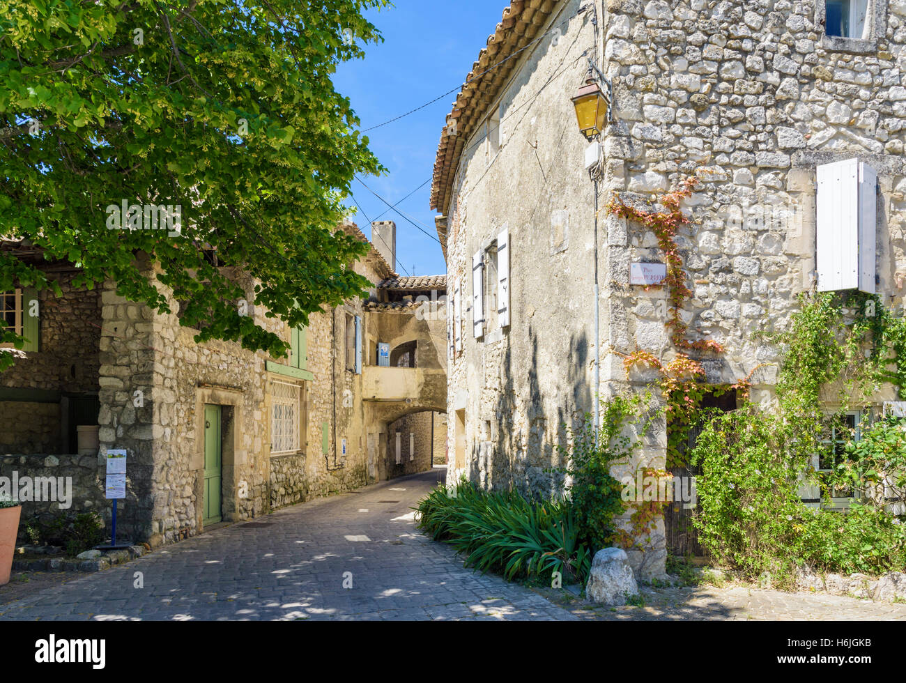 The picturesque village of La Garde-Adhémar, Drôme, France Stock Photo
