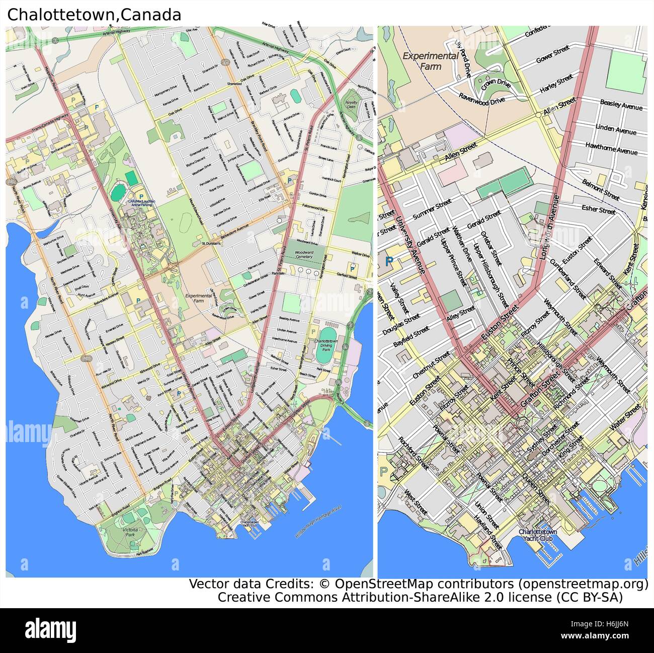 Aerial Of Charlottetown High Resolution Stock Photography and Images