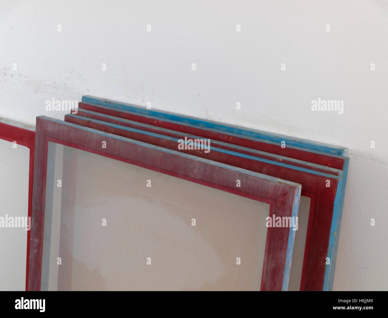 Screen printing screens Stock Photo Alamy