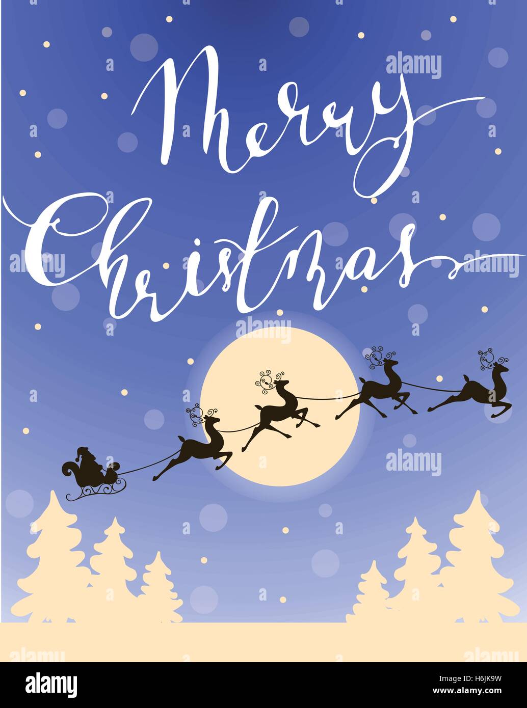 Vintage vector Christmas card design Stock Vector Image & Art - Alamy