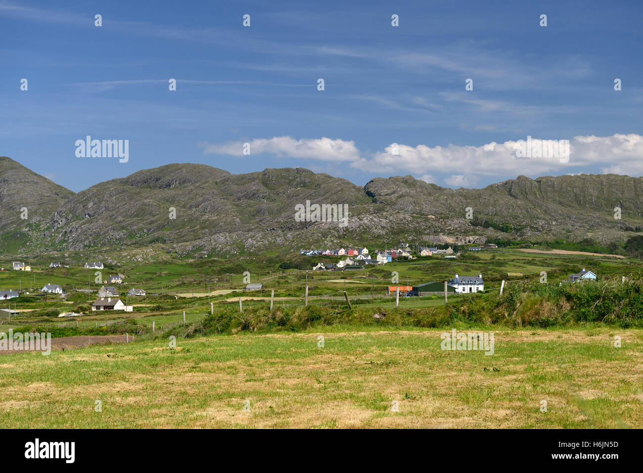 west cork beara peninsula scene scenic summer blue sky skies RM Ireland Stock Photo