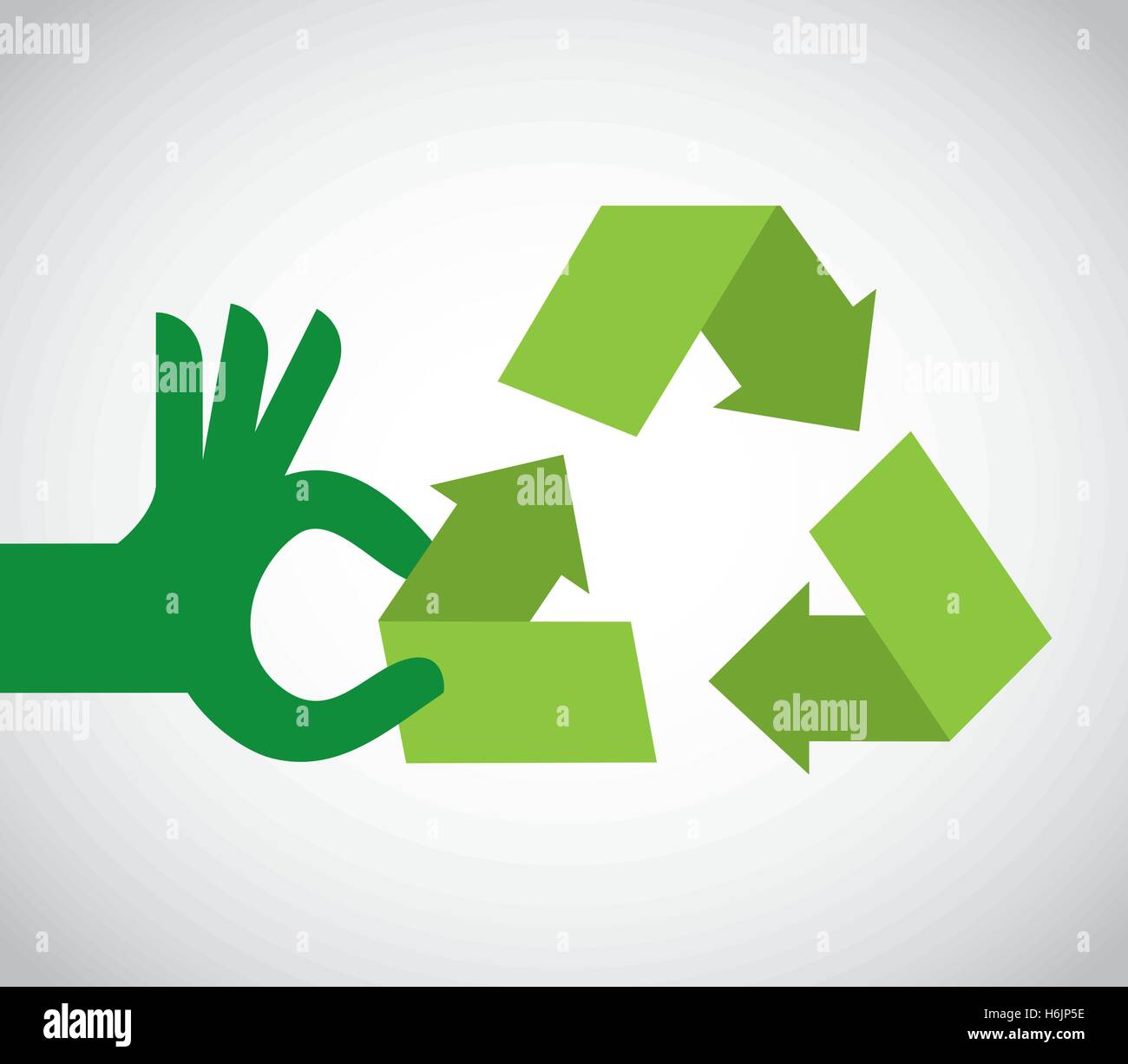 recycle arrows symbol ecology vector illustration design Stock Vector ...