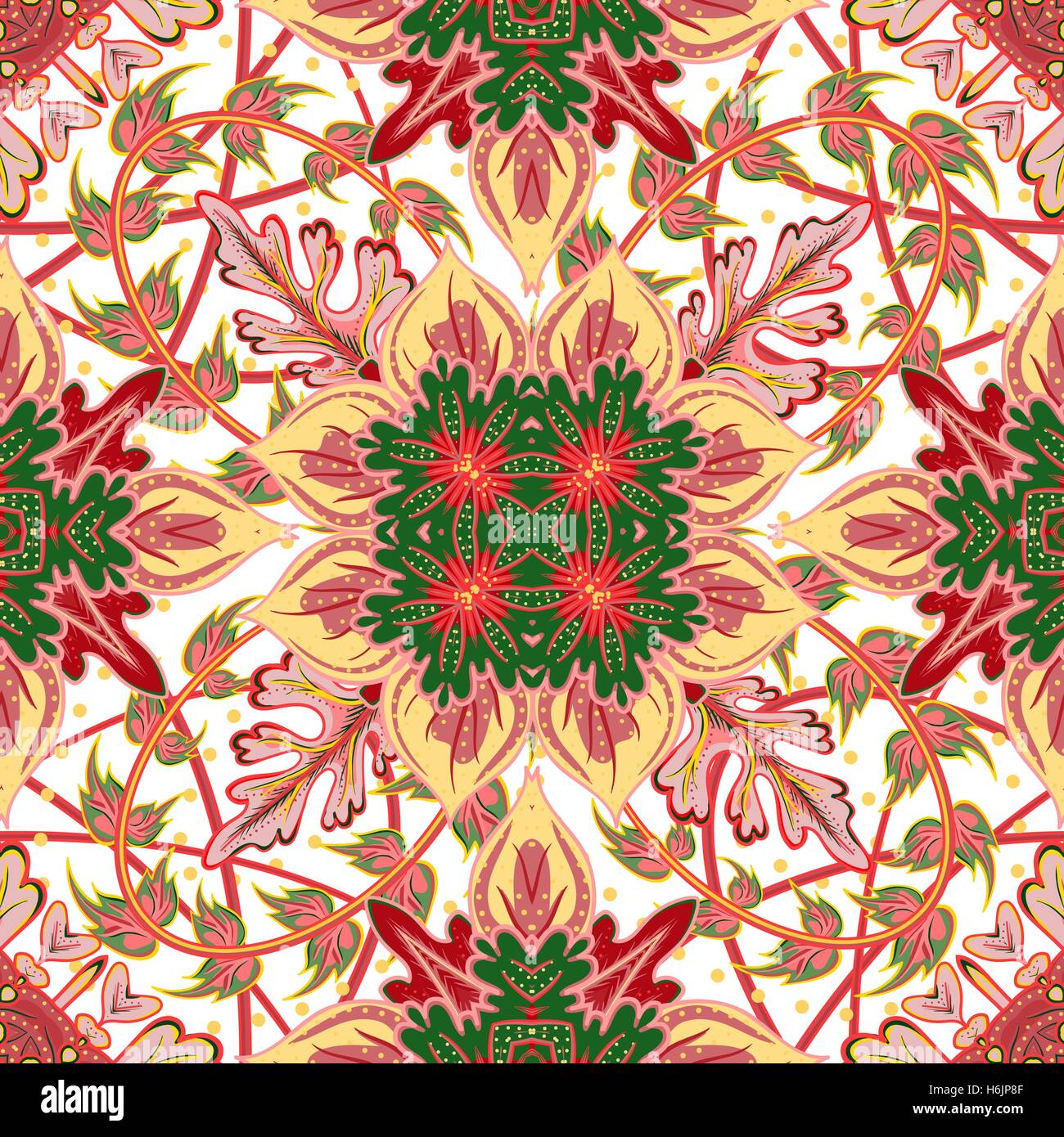 Seamless tiled pattern Royal luxury classical damask vector design