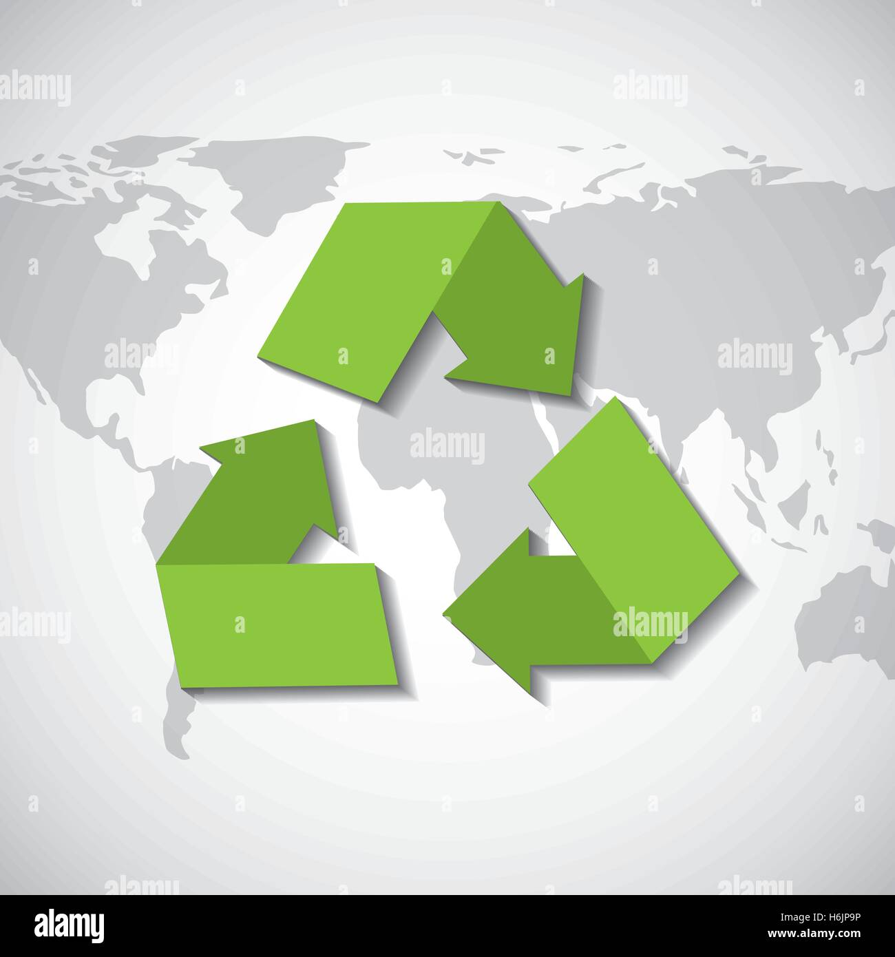 recycle arrows symbol ecology vector illustration design Stock Vector ...