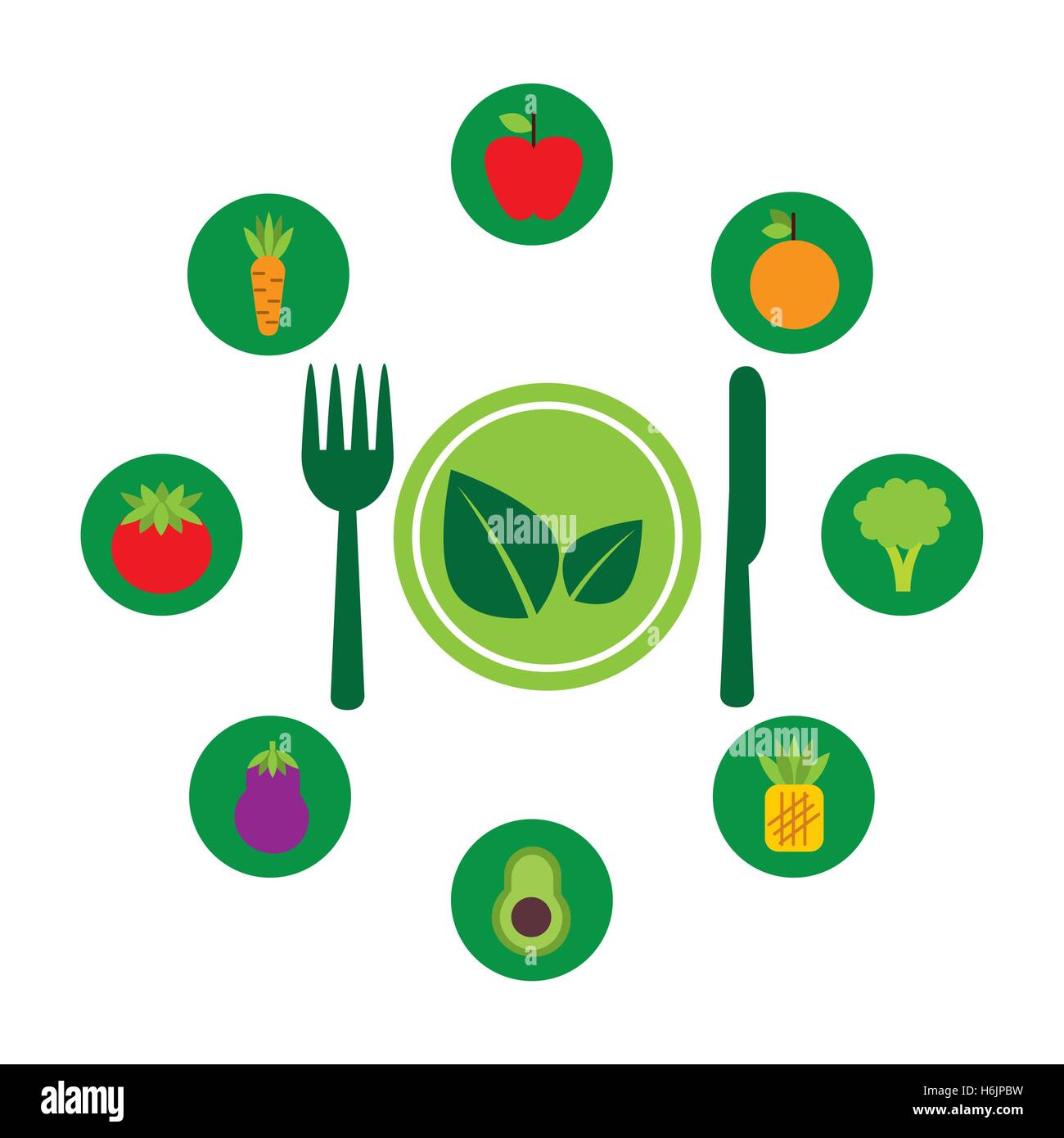 vegetarian menu healthy food vector illustration design Stock Vector ...