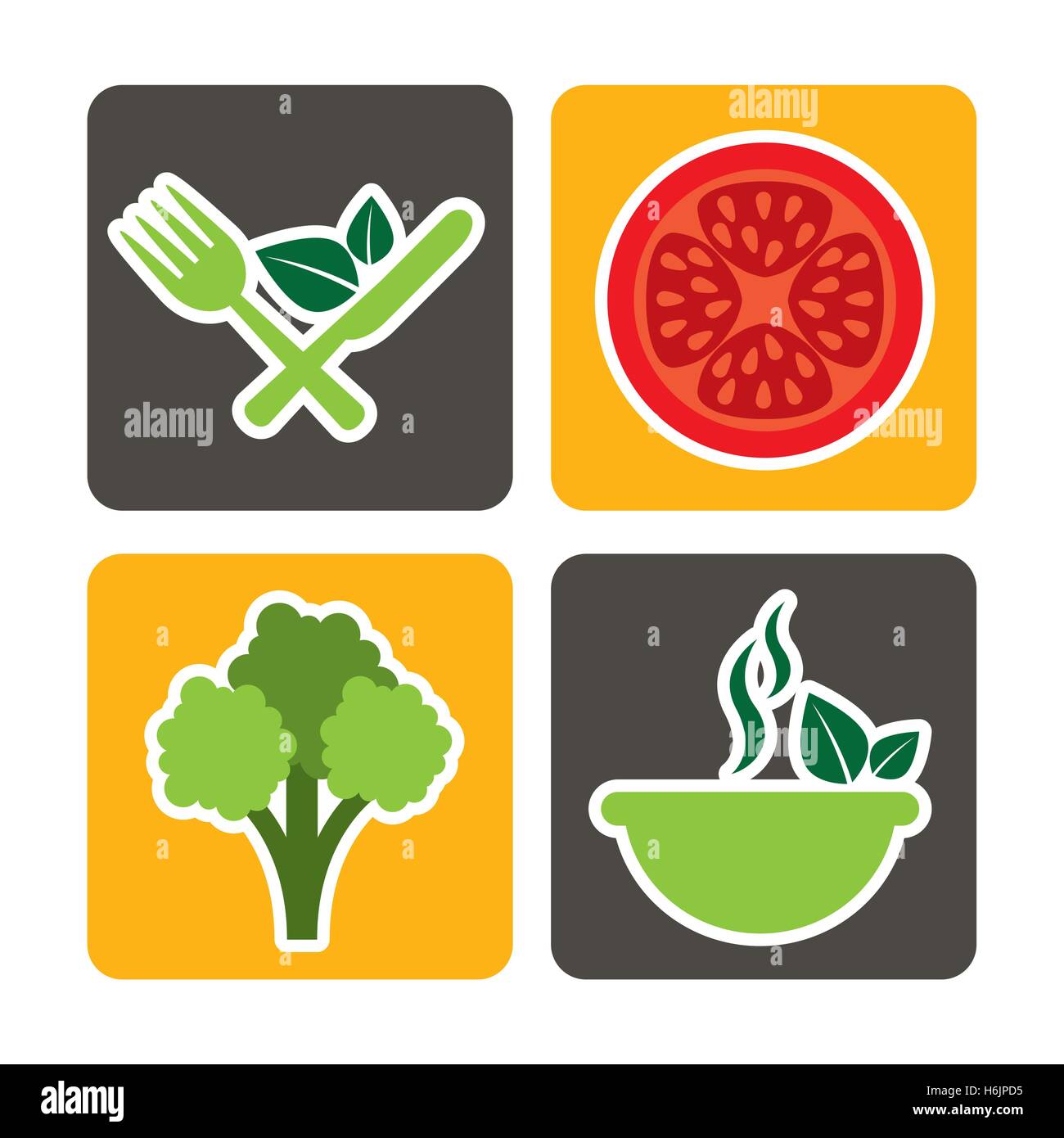 vegetarian menu healthy food vector illustration design Stock Vector ...