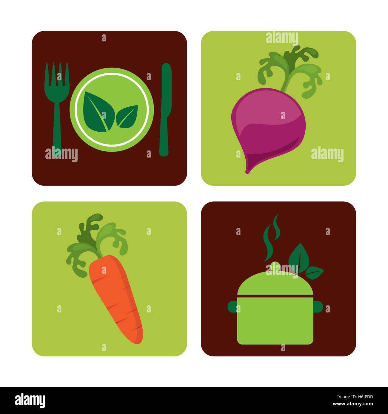 vegetarian menu healthy food vector illustration design Stock Vector ...