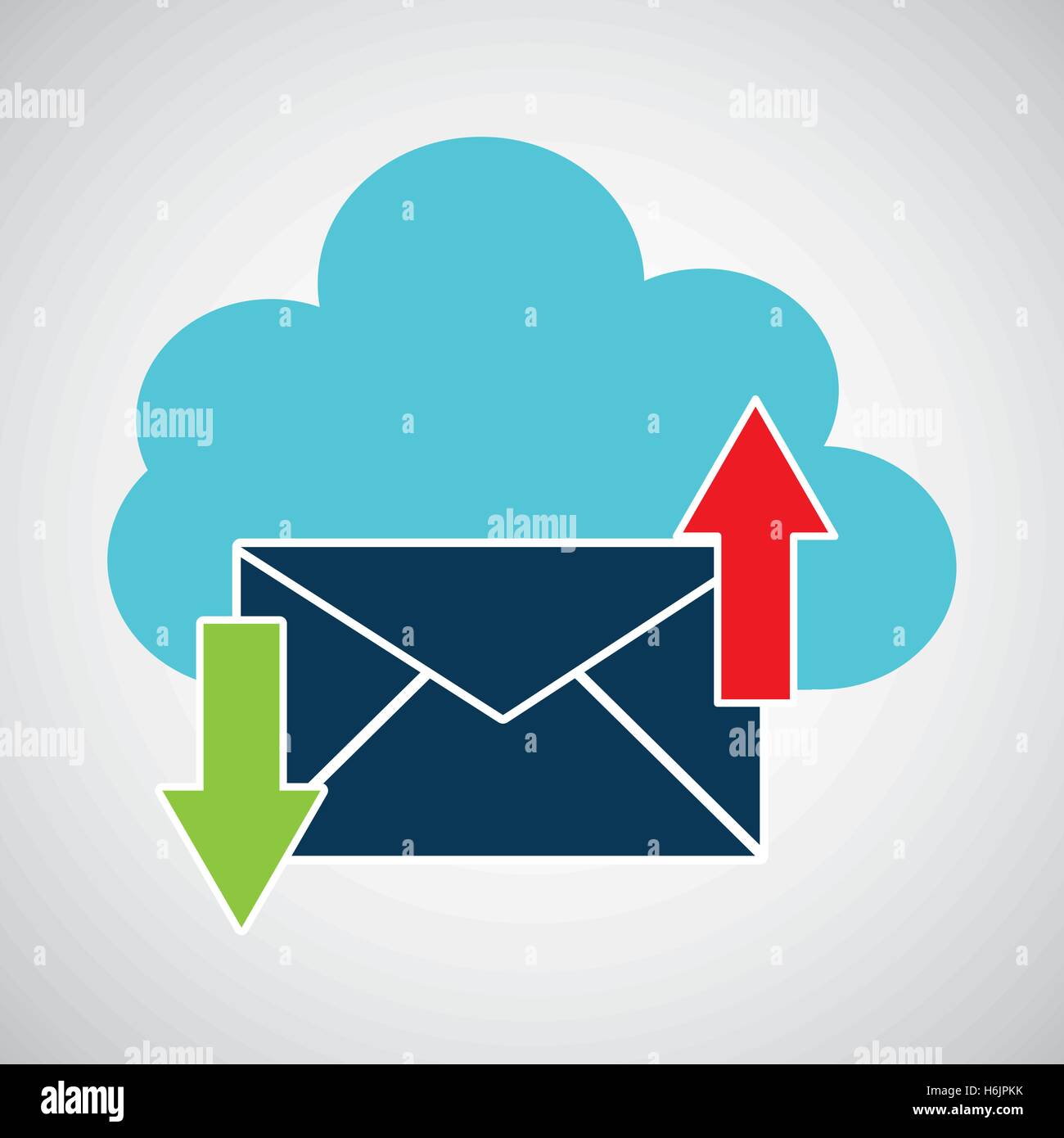 Envelope cloud hosting Stock Vector Images - Alamy