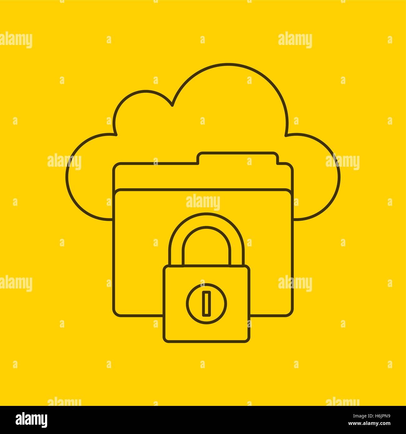 cloud computing data storage vector illustration design Stock Vector ...
