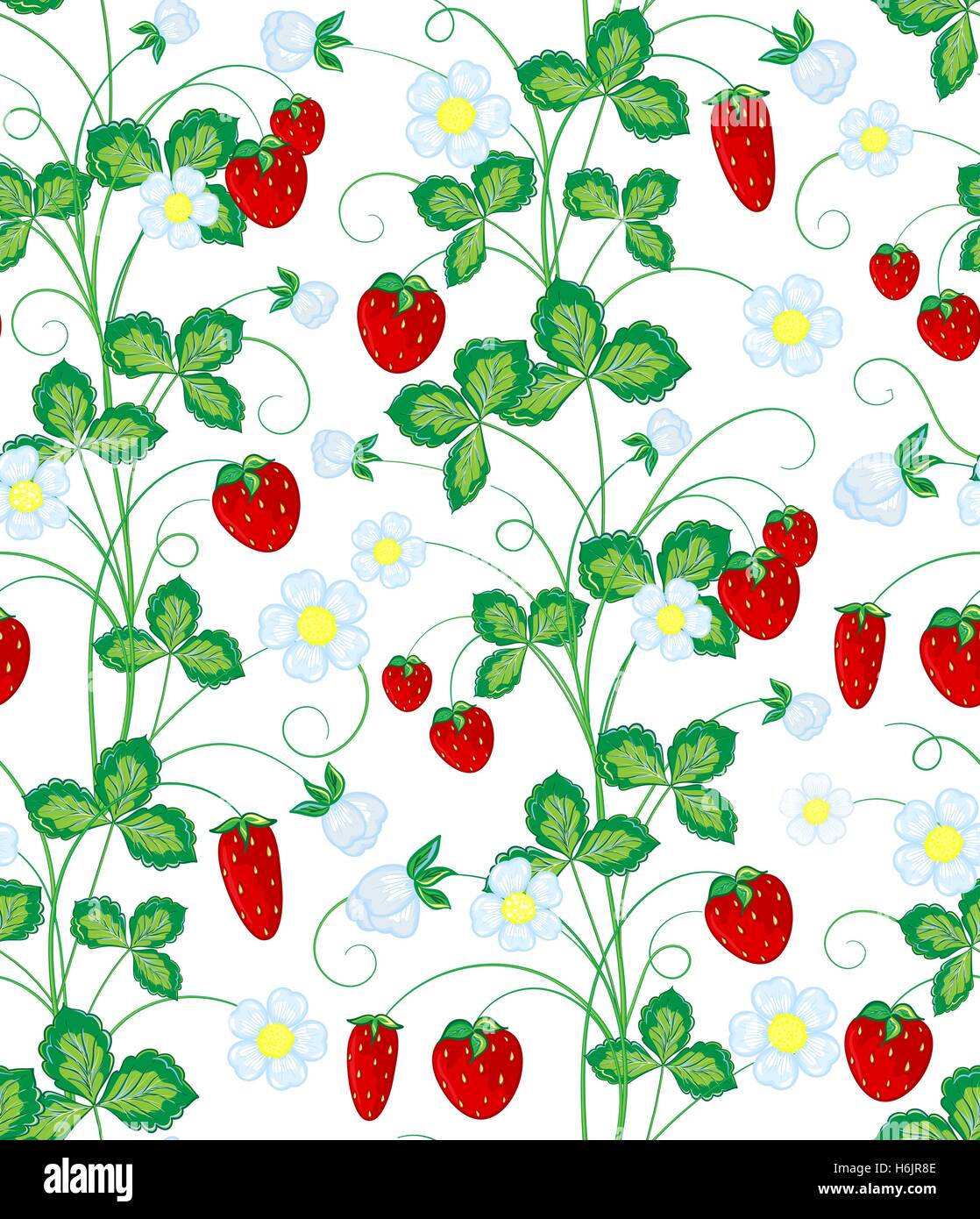 Vector hand drawn seamless strawberry pattern Stock Vector Image & Art ...