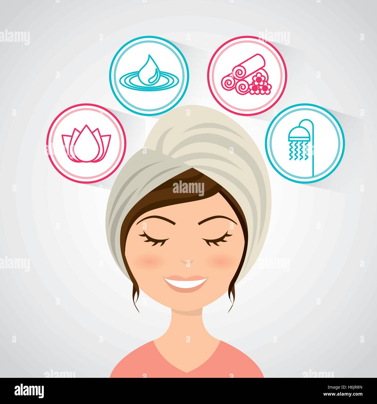 natural spa center icons vector illustration design Stock Vector Image ...
