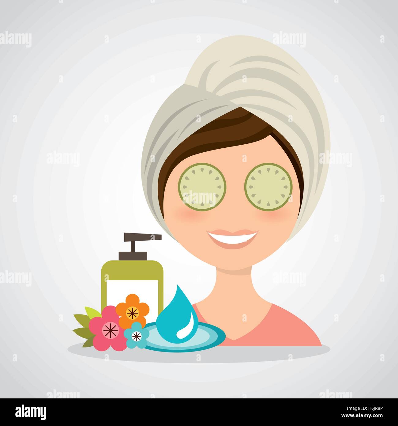natural spa center icons vector illustration design Stock Vector Image ...
