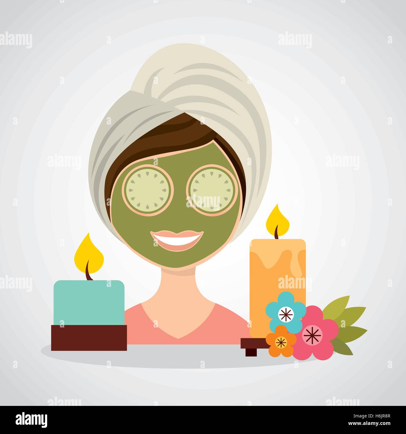 natural spa center icons vector illustration design Stock Vector Image ...