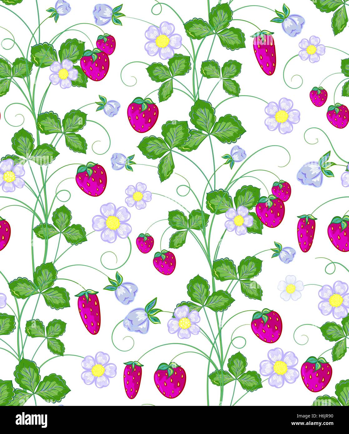 Vector hand drawn seamless strawberry pattern Stock Vector Image & Art ...