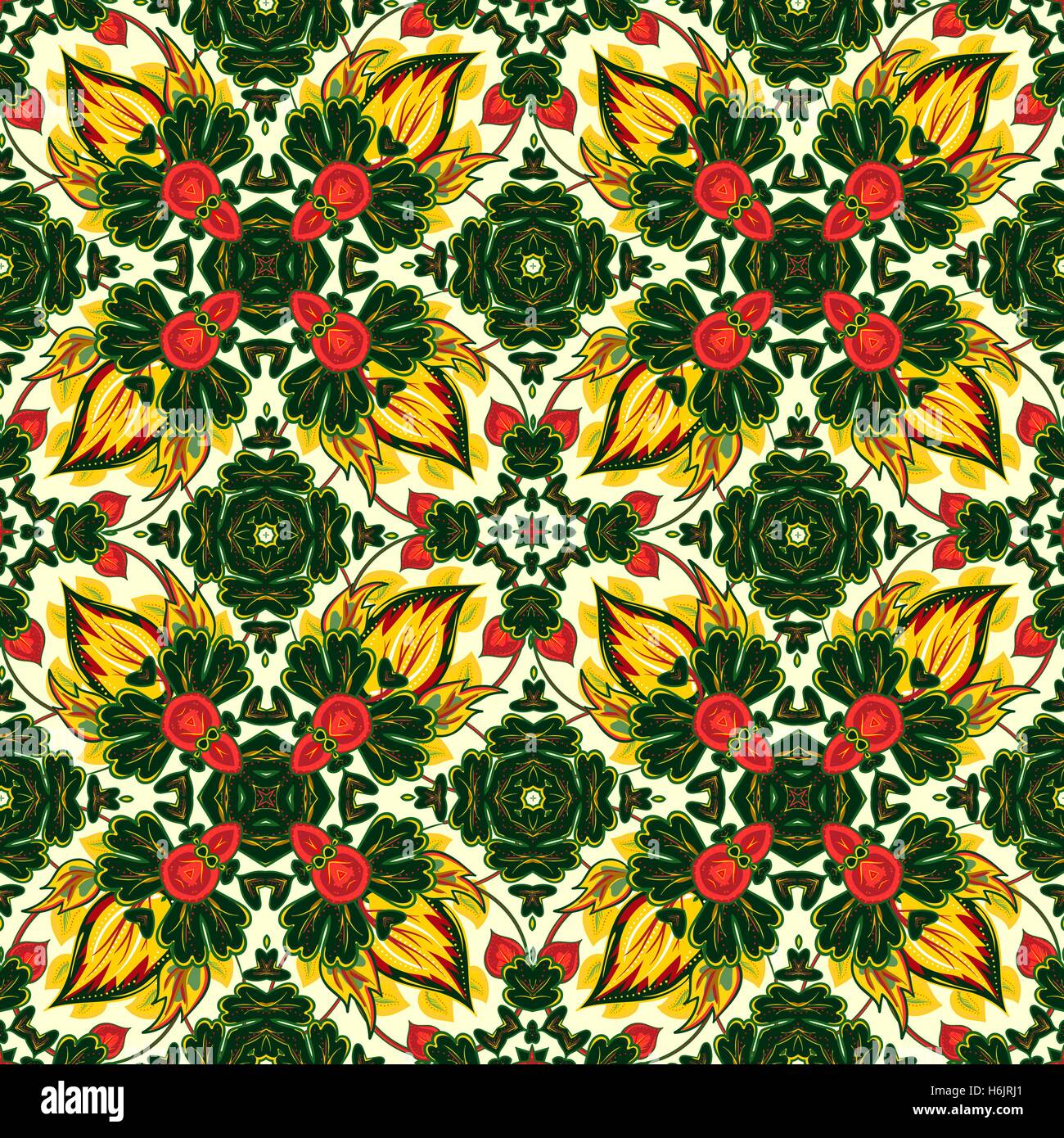 Vector mosaic background, ceramic tiles, majolica, seamless pattern ...