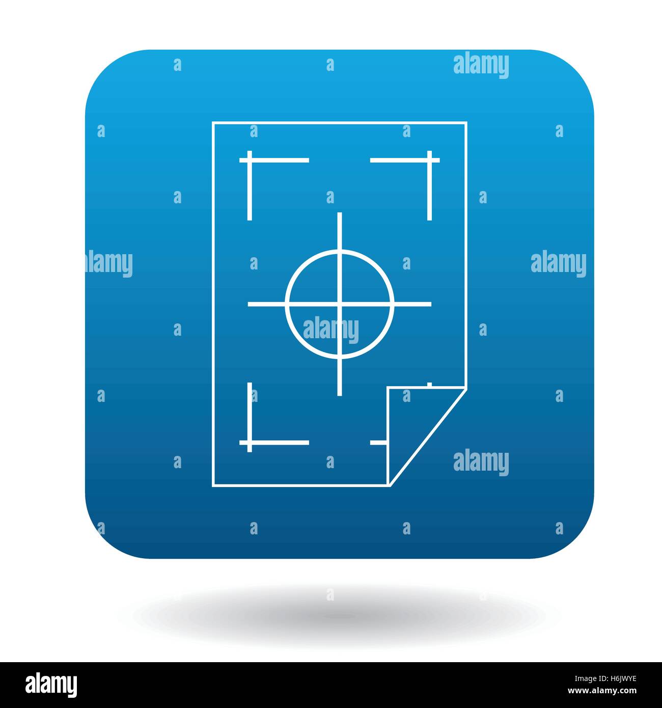 Printer marks on a paper icon, simple style Stock Vector Image & Art ...