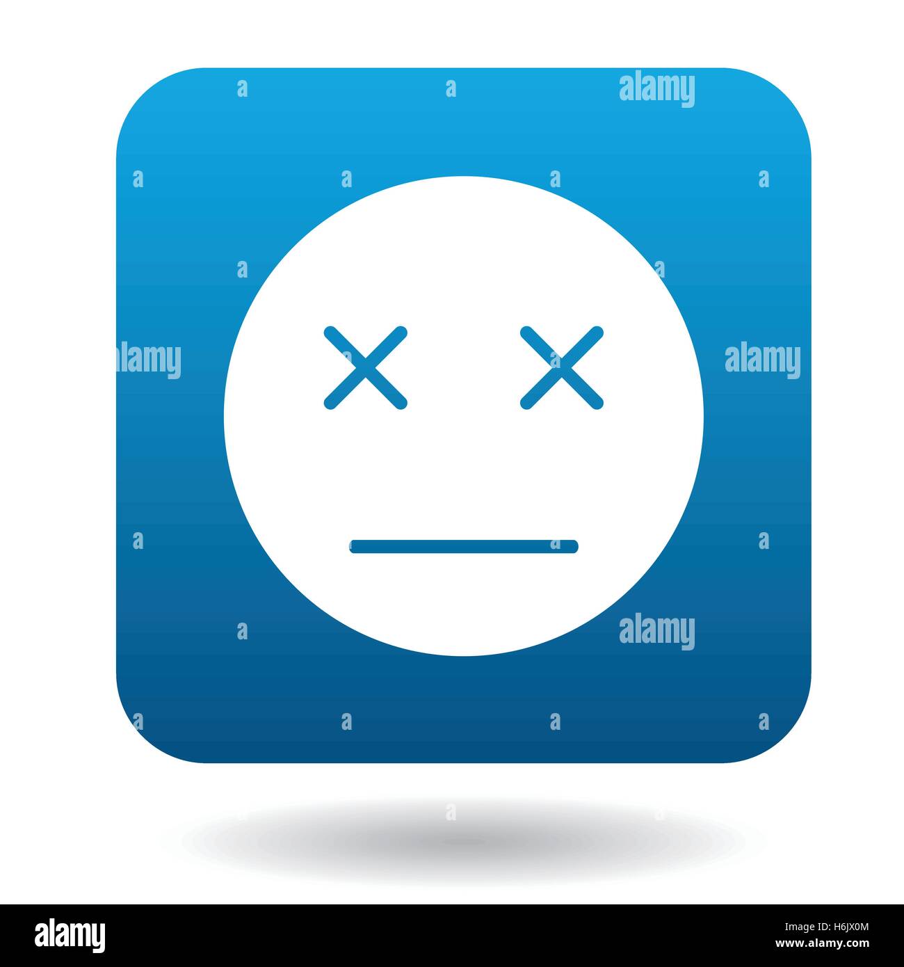 Dead emoticon icon, simple style Stock Vector Image & Art - Alamy