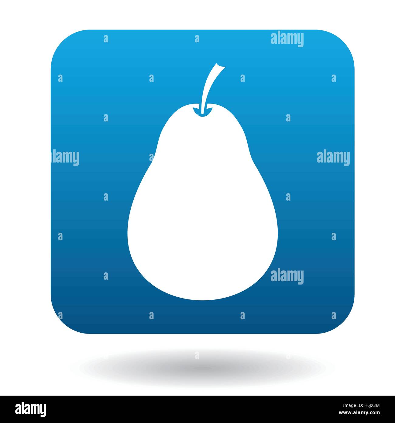 Pear icon in flat style Stock Vector Image & Art - Alamy