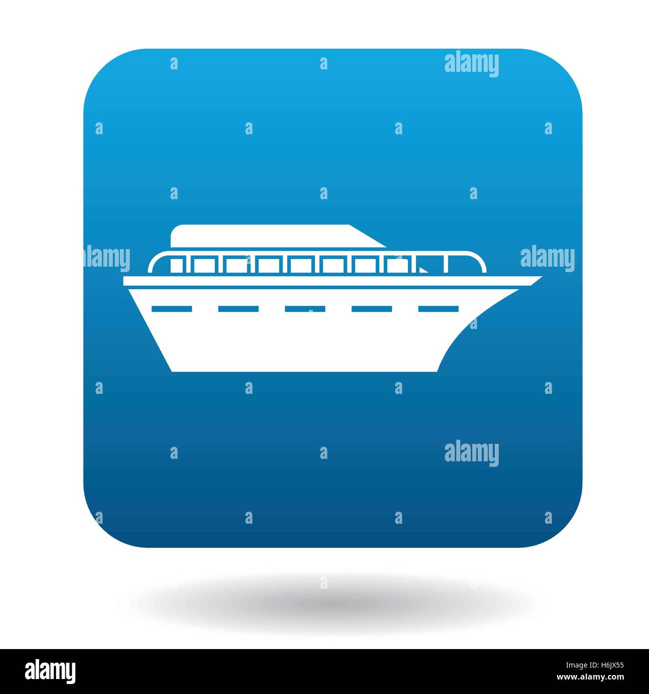 Ship icon in flat style Stock Vector Image & Art - Alamy