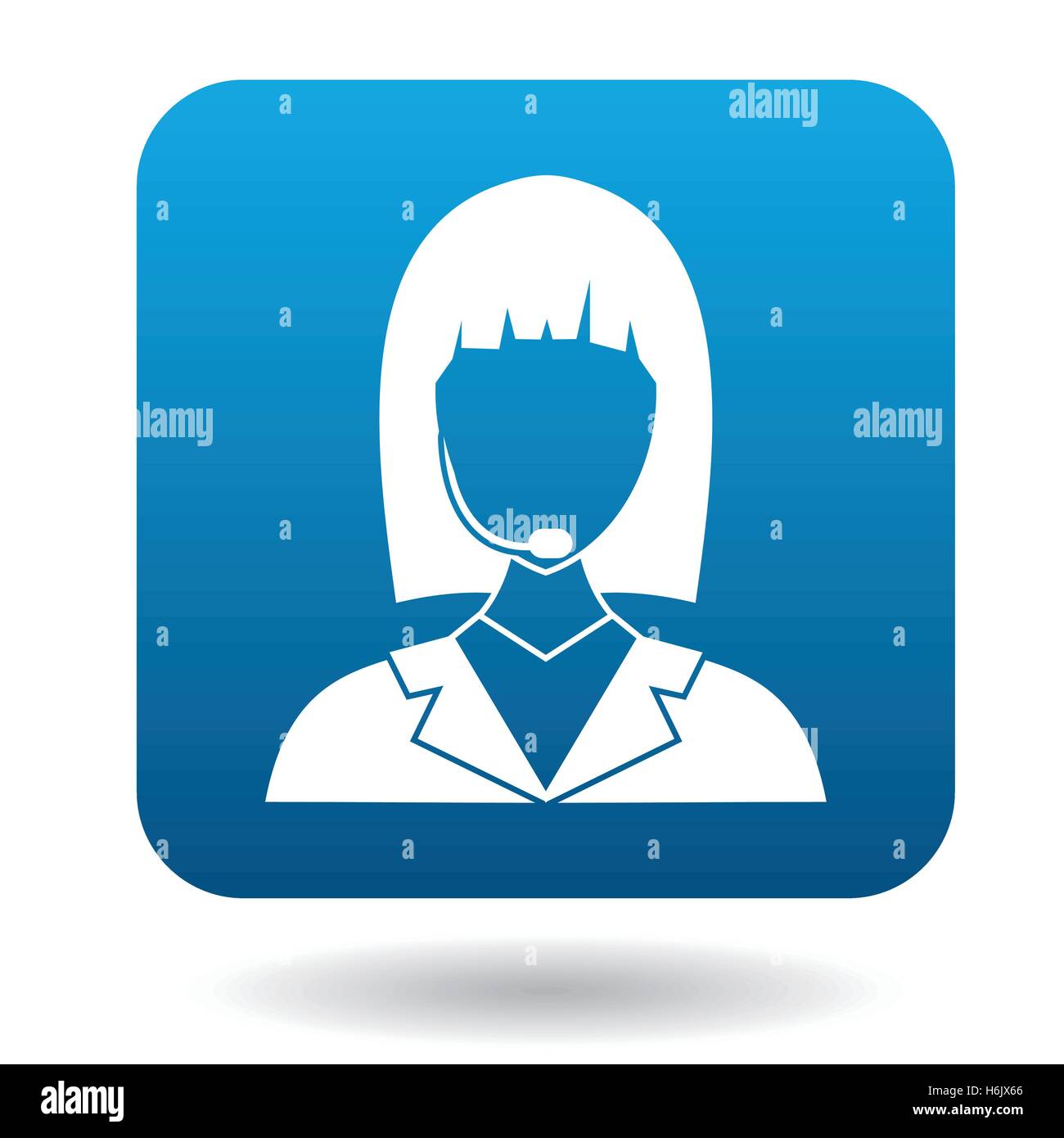Dispatcher icon in flat style Stock Vector Image & Art - Alamy