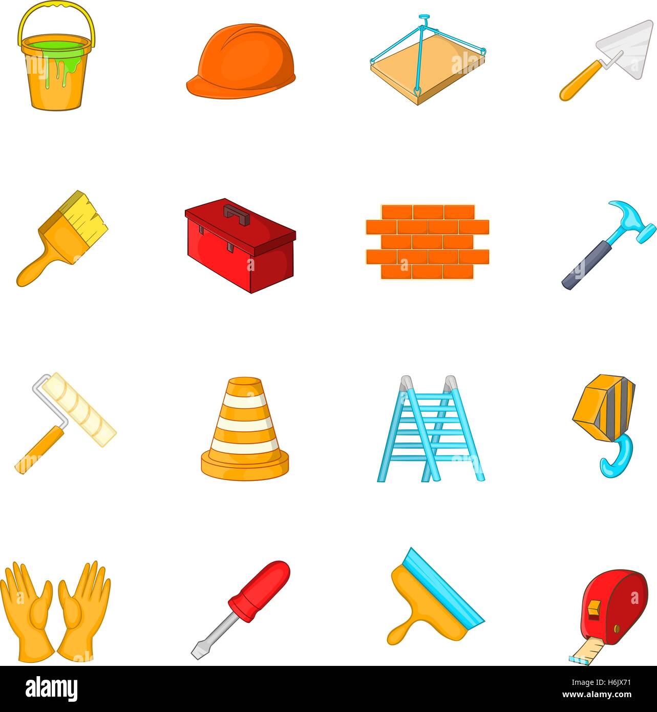 Design and drawing tools icons set, cartoon style Stock Vector Image & Art  - Alamy