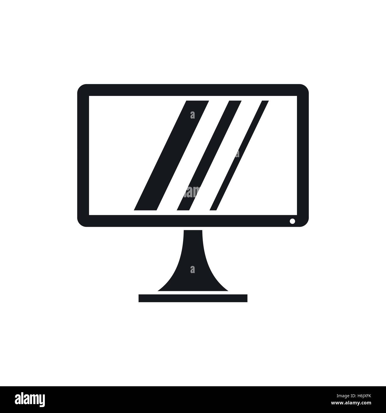 Computer monitor icon, simple style Stock Vector Image & Art - Alamy