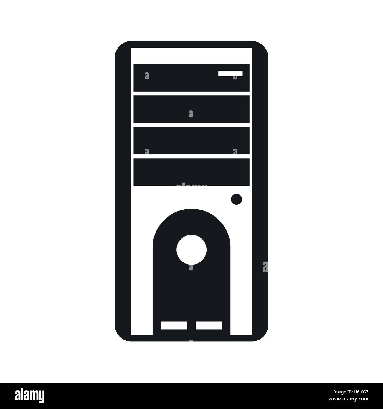 Computer system unit icon, simple style Stock Vector Image & Art - Alamy