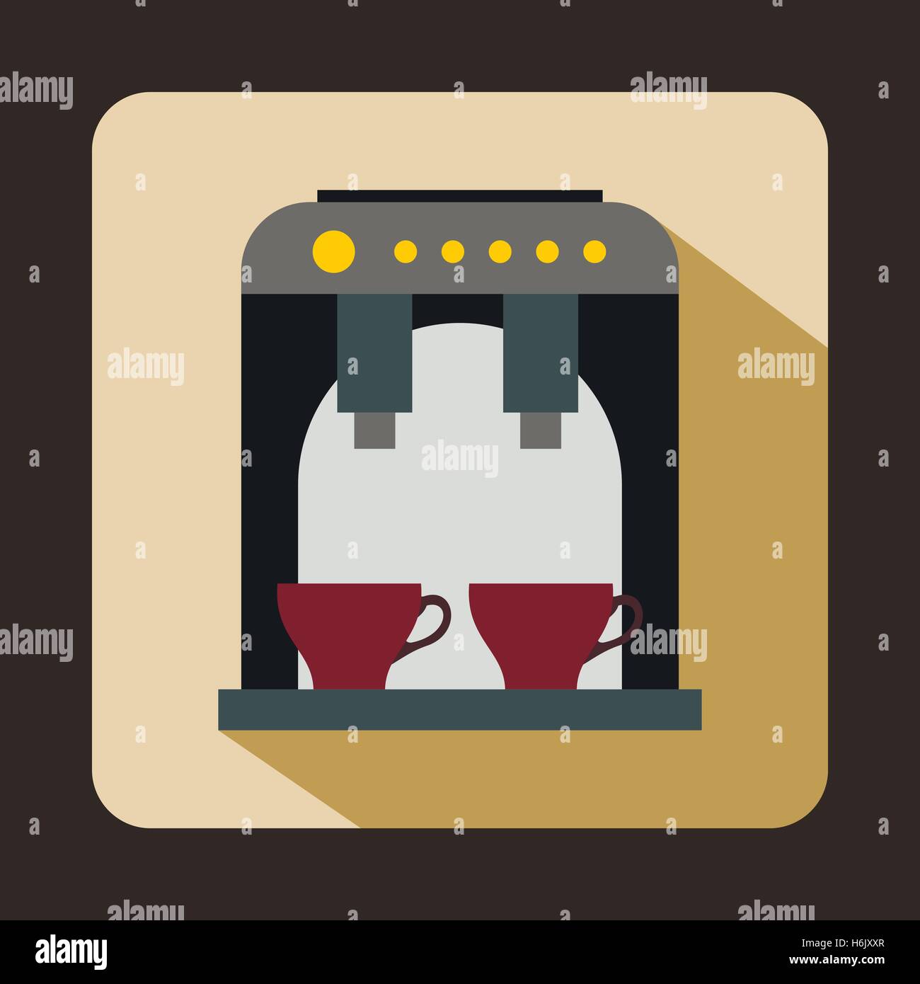 Coffee machine cutout Stock Vector Images - Alamy