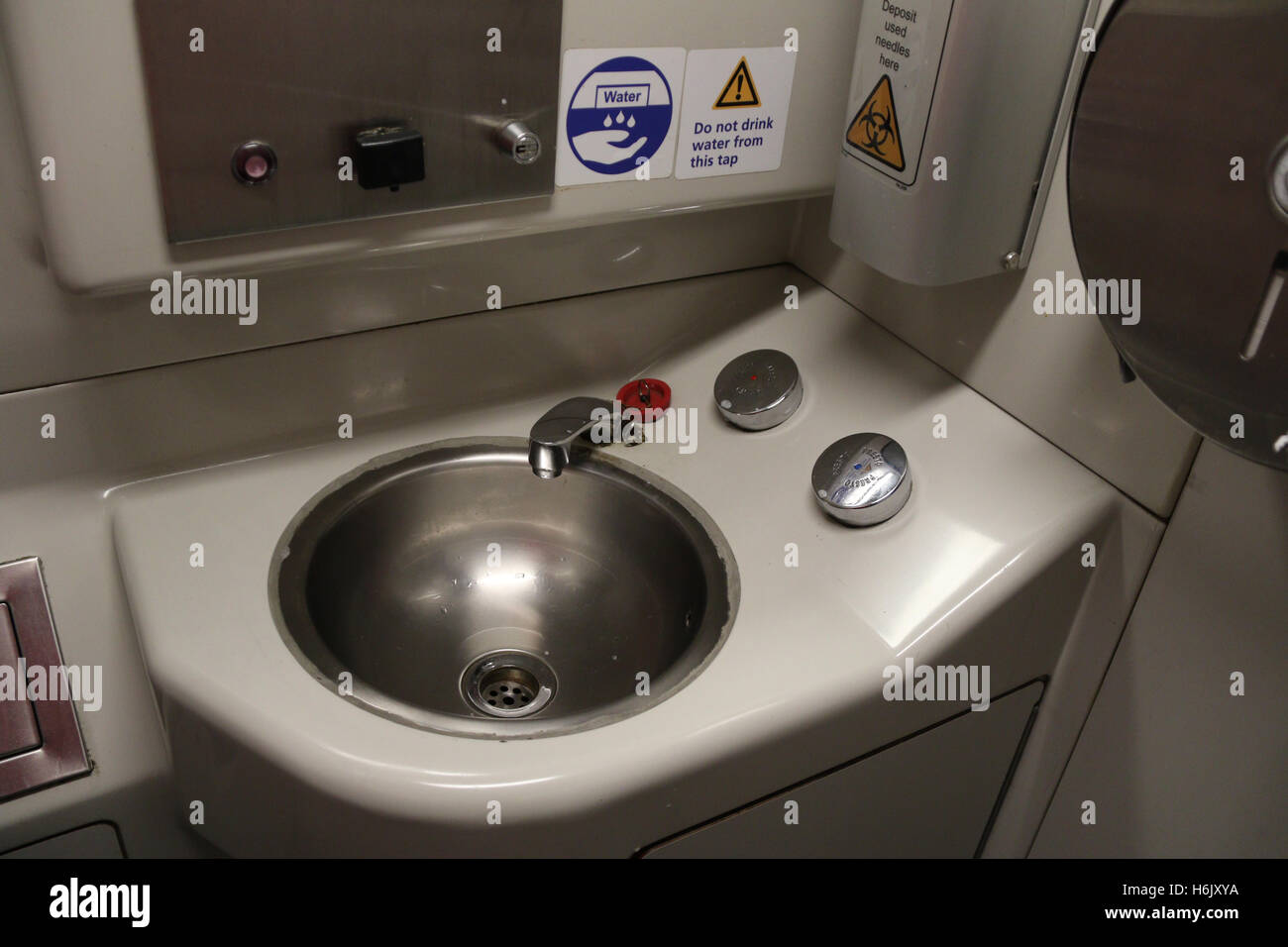 The toilet onboard the XPT train between Sydney and Melbourne in ...