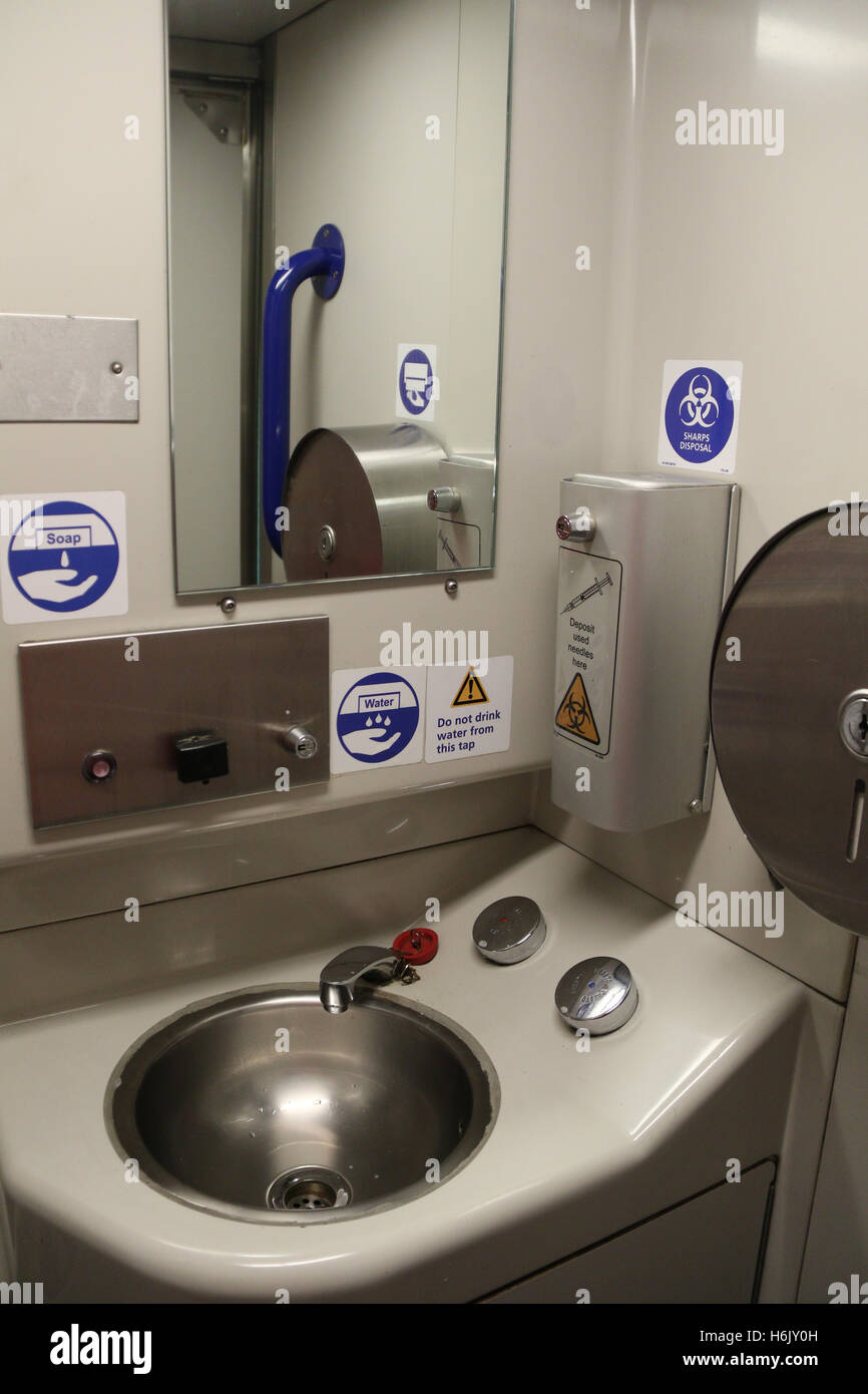 The toilet onboard the XPT train between Sydney and Melbourne in ...