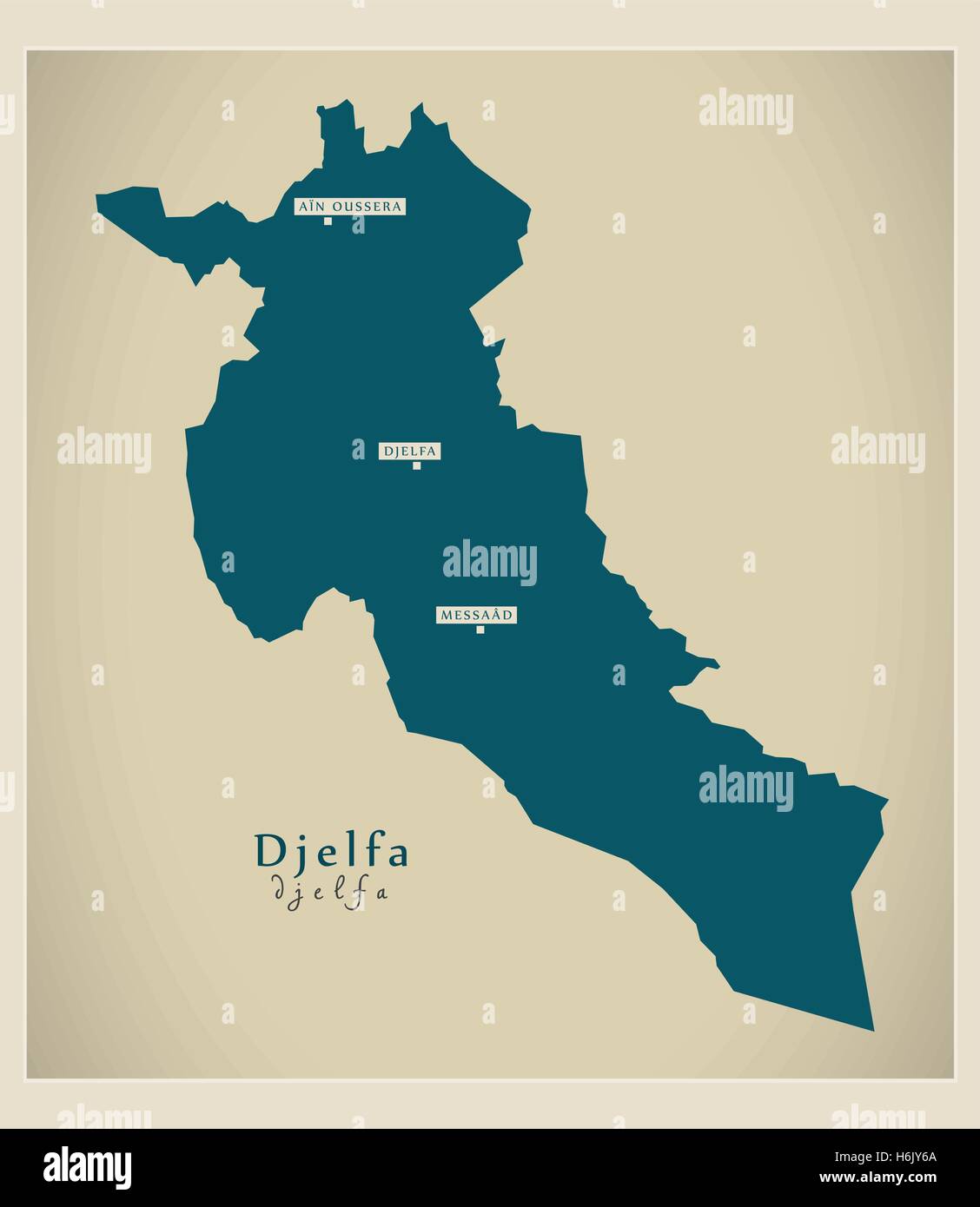 Modern Map Djelfa DZ Stock Vector Image & Art Alamy