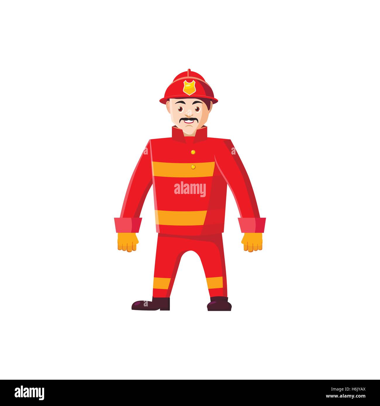 Firemen icon in cartoon style Stock Vector Image & Art - Alamy