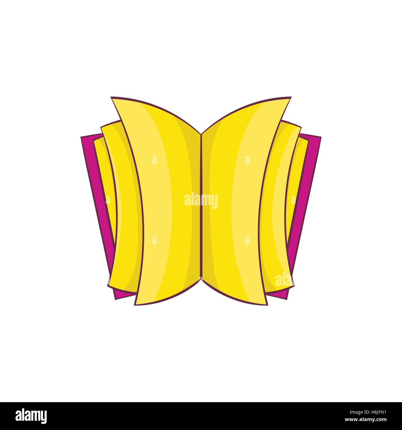 Open thick book icon, cartoon style Stock Vector Image & Art - Alamy