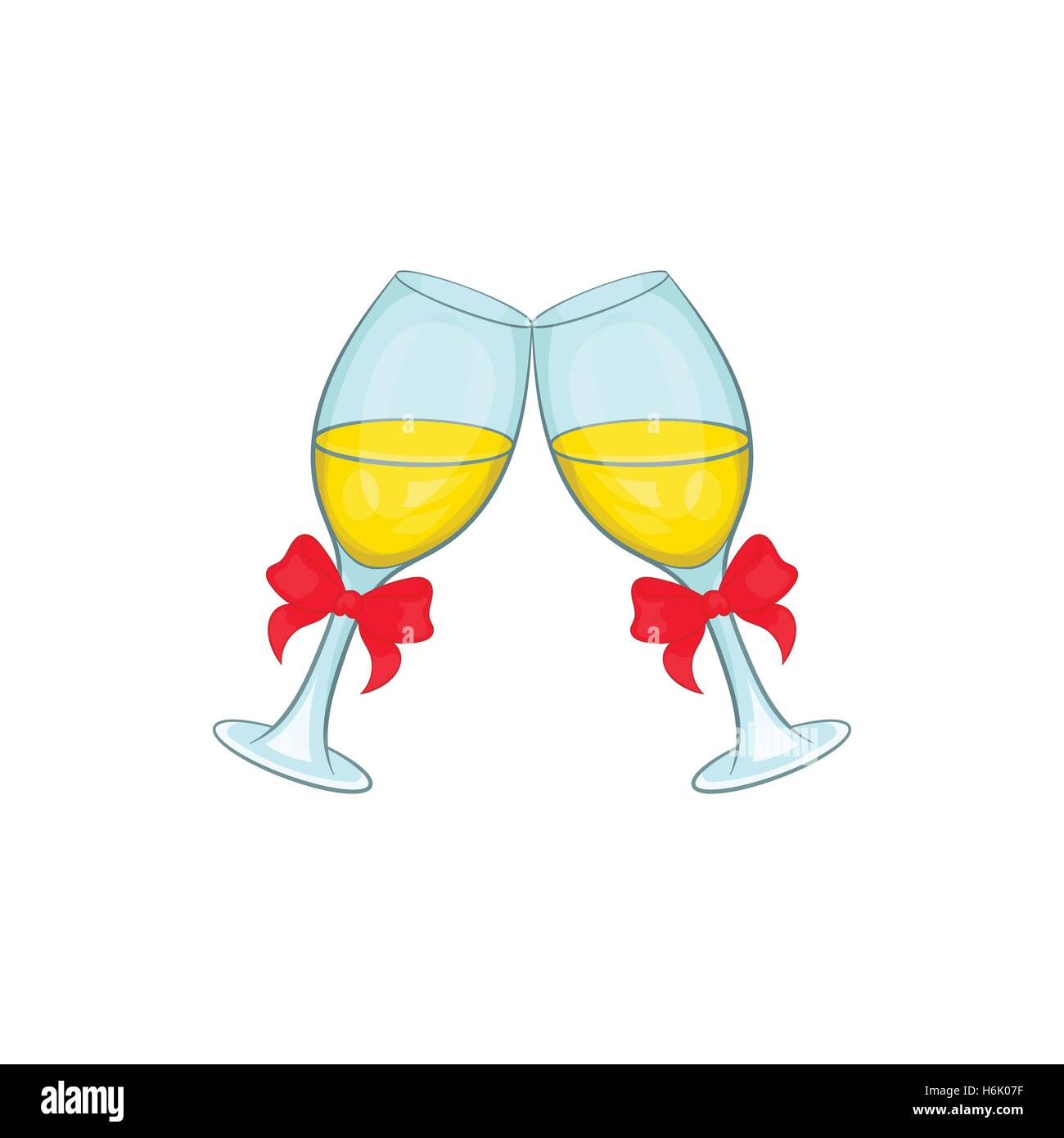 Wine glass icon in doodle style. Vector illustration isolated on white  background. Cute cartoon sign. Wedding toasting, wine glasses with  sparkling Stock Vector Image & Art - Alamy