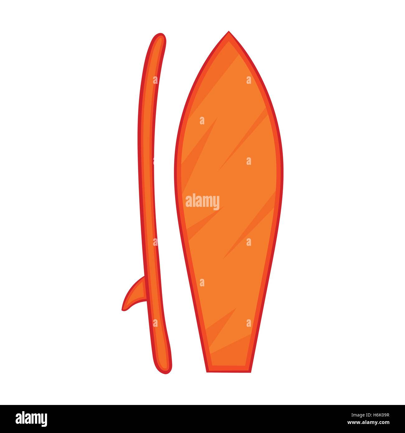 Surfboard icon, cartoon style Stock Vector Image & Art - Alamy