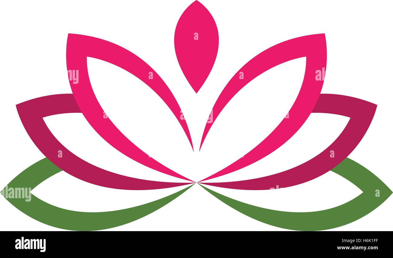 Stylized lotus flower icon vector background Stock Vector Image & Art ...